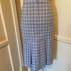 Miss Happ Plaid Marilyn Back Double Pleat Skirt